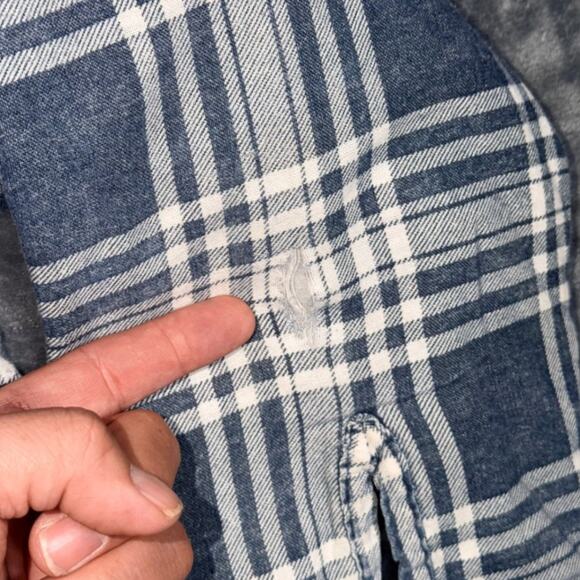 Wrangler Mens Quilted Lined Flannel Shirt Jacket XXL Blue Plaid Western Vintage - Picture 6 of 8